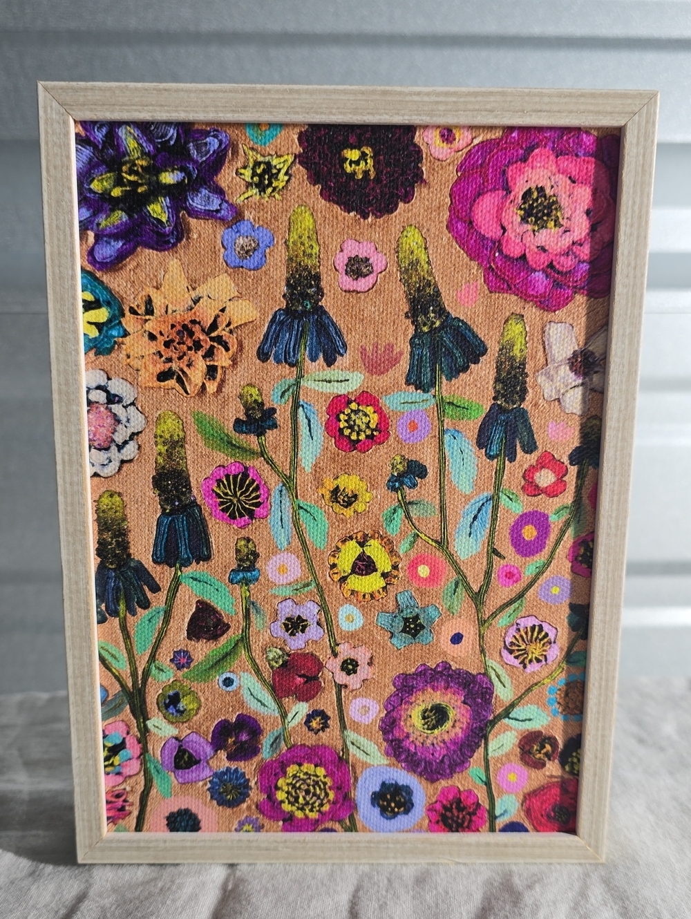 Framed Eli Halpin Floral Field Art Print